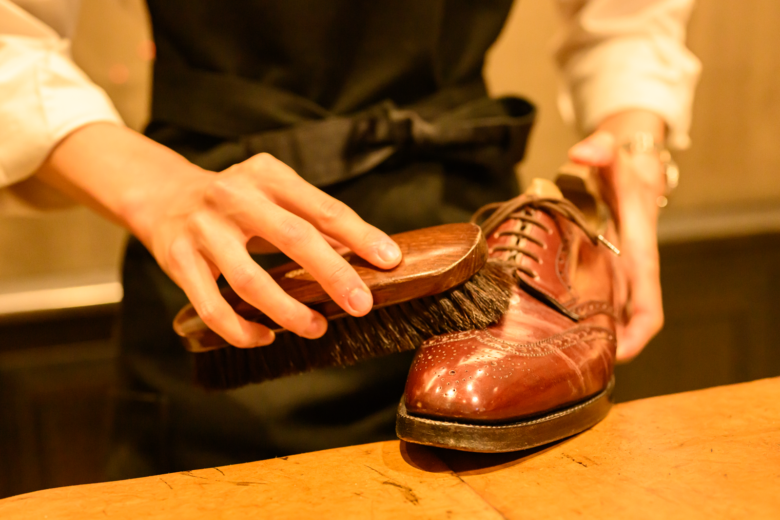 ファーストクラスラウンジでのサービスのイメージ写真です。